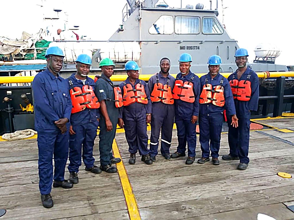 GMB Marine Group crew on deck